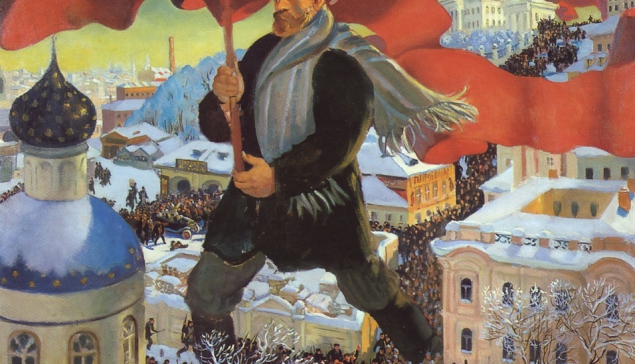 Б.М. Кустодиев "Большевик"