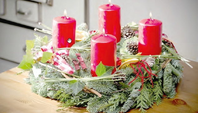 Каждая свеча на рождественском венке имеет свое символическое значение 