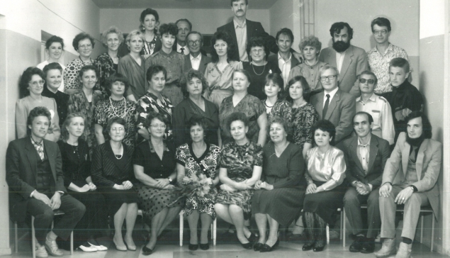 Коллектив Нижнетуринской поликлиники, начало 1990-х годов