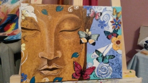 Пристрастие Елены – масло, мастихин