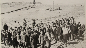 Первые рабочие-строители НТГРЭС. 1948 г.