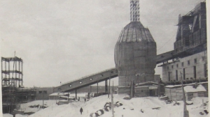 Строительство первой трубы. 1949 г.