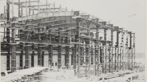 Монтаж главного корпуса НТГРЭС. 1949 г.