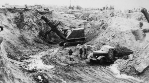 Котлован на строительной площадке НТГРЭС