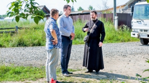 Установка купола на храм в Новой Туре