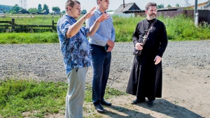 Установка купола на храм в Новой Туре