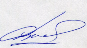 Черта под подписью – потребность встать на сцену, в центр внимания. При слабой линии – попытка укрепить низкую самооценку